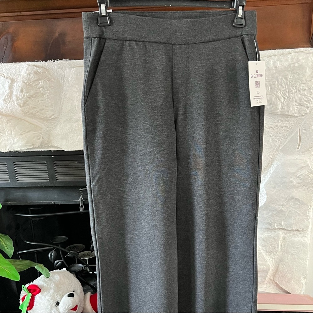 Gloria Vanderbilt Trouser Pants Wide Leg Gray NWT Women’s Size 8